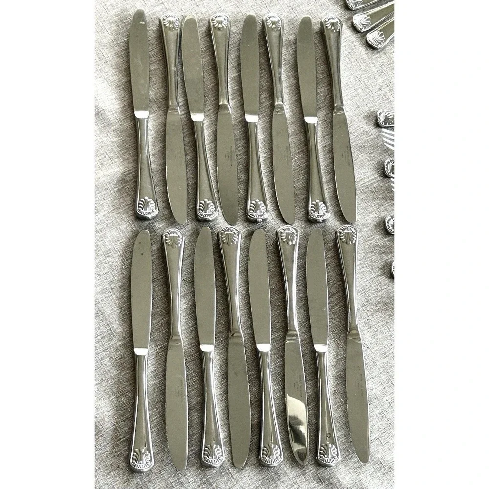 Towle Regency Collection Champlain Glossy Flatware 73 Pc Set Korea
